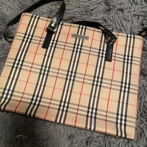 Burberry Check Two handled purse